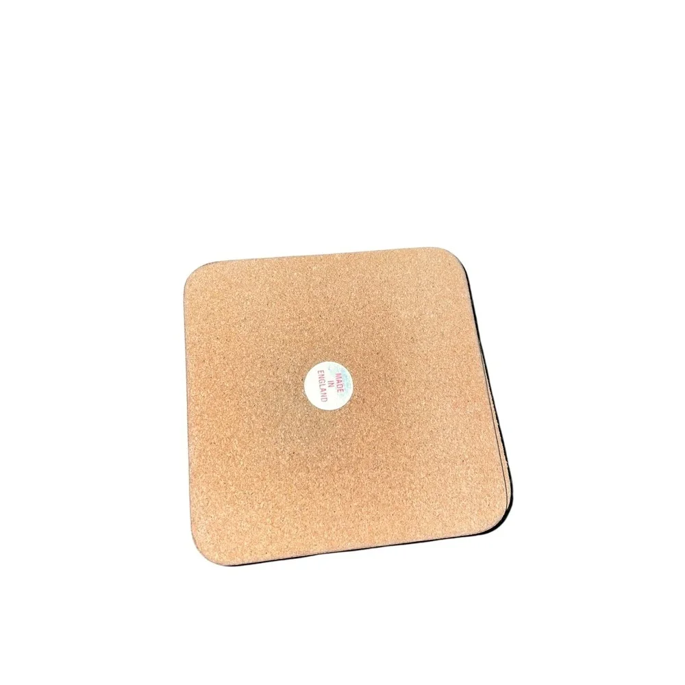 Set Of 6 Vintage English Life Cork Back Coasters Song Birds Satin‎ Finish W/ Box